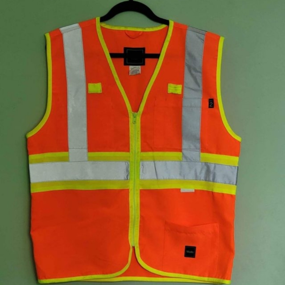 Safety vest. Orange colour